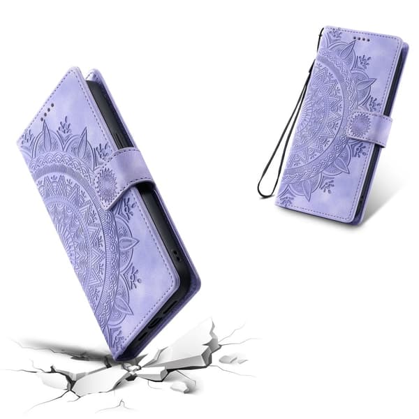 Til Samsung Galaxy A26 tegnebogscover Cover Shell Mandala Blomstermønster