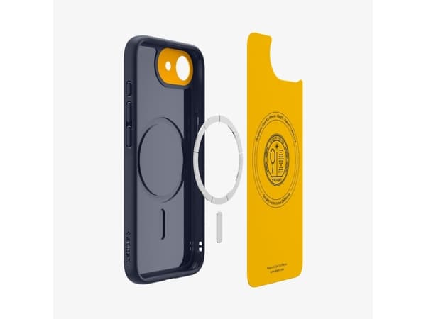 Spigen Nano Pop (MagFit), skal, Apple, iPhone 16e, 15,5 cm (6,1"), Marinblå