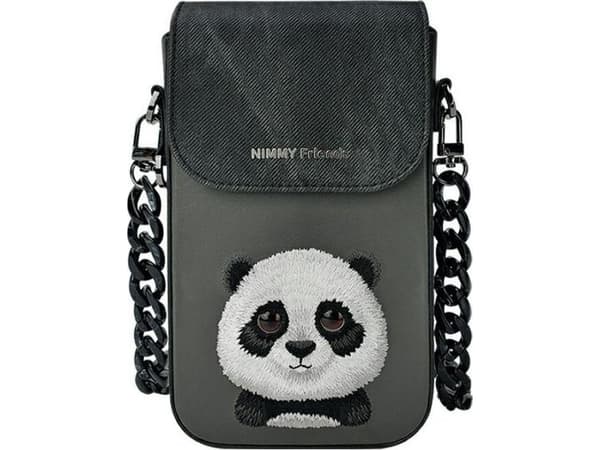 Nimmy torebka na telefon czarny/black Big Eyed Pet 2.0 Panda