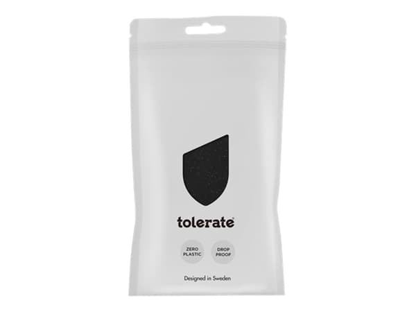 Tolerate - Bagsidecover til mobiltelefon - 100 % organisk materiale - charcoal black - for Samsung Galaxy S22