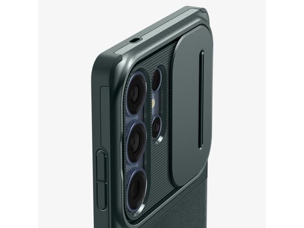 Spigen Galaxy S25 Ultra Case Optik Armor Abyss Green, Cover, Samsung, Galaxy S25 Ultra, 17.5 cm (6.9"), Green