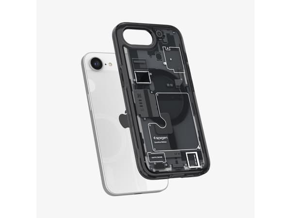 Spigen Ultra Hybrid Zero One (MagFit), Omslag, Apple, iPhone 16e, 15,5 cm (6.1"), Svart