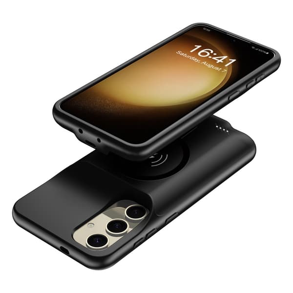 For Samsung Galaxy S25 Ladedeksel Shell 10000mAh batterikompatibel MagSafe