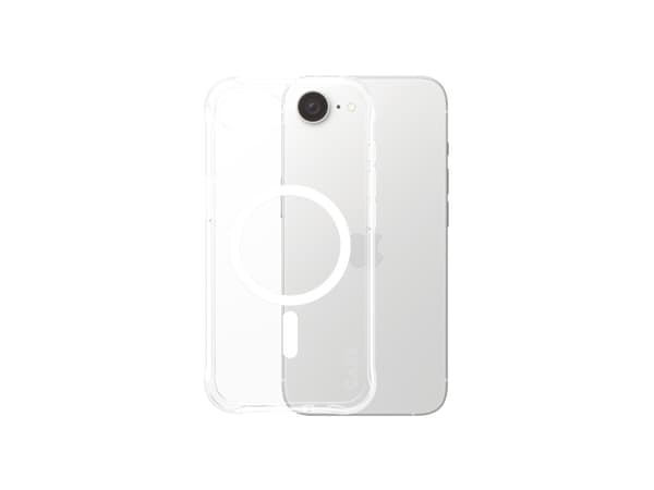 PanzerGlass CARE by ® Fashionable Case Samba Transparent w. White Qi Compatible iPhone 16e, Apple, Apple - iPhone 16e, Dry application, Scratch resis