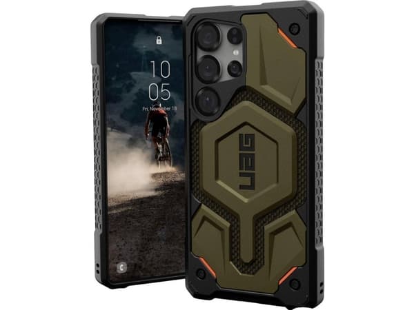 Urban Armor Gear Monarch Pro Kevlar, Etui, Samsung, Galaxy S25 Ultra, 17,3 cm (6.8"), Sort, Grønn