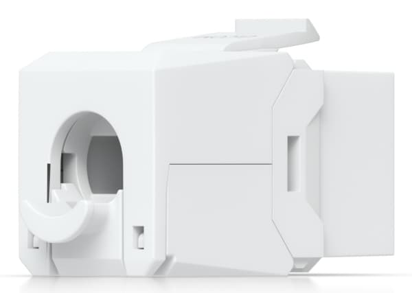 Ubiquiti UACC-Keystone-Jack-C6, Flat, Hvit, RJ-45, LSA, Hunkjønn, 23/26