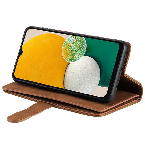 Til Samsung Galaxy S25+ 5G Etui med Lynlåslomme og 9 Kortlommer