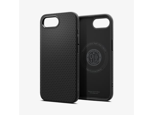 Spigen Liquid Air (MagFit), Omslag, Apple, iPhone 16e, 15,5 cm (6.1"), Svart