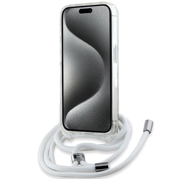 Karl Lagerfeld iPhone 15 Pro Mobilskal MagSafe IML Crossbody - Transparent