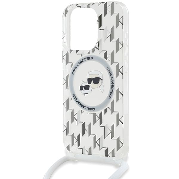 Karl Lagerfeld iPhone 15 Pro Mobilskal MagSafe IML Crossbody - Transparent