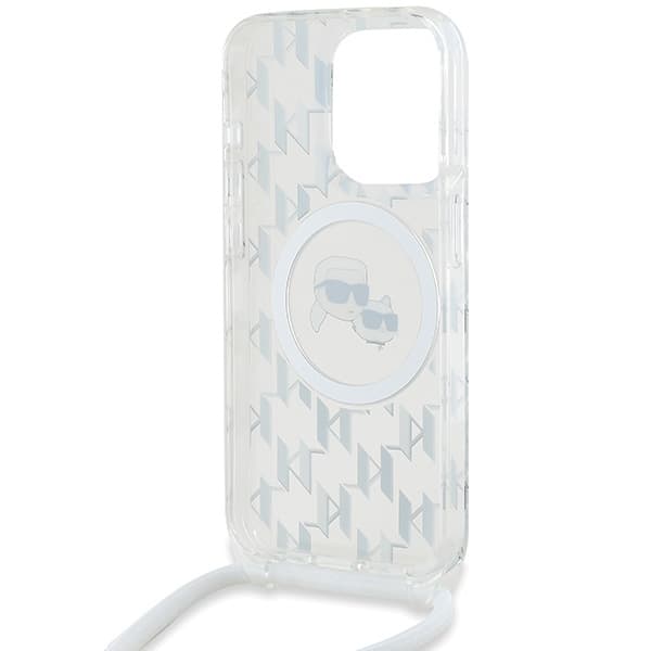 Karl Lagerfeld iPhone 15 Pro Mobilskal MagSafe IML Crossbody - Transparent