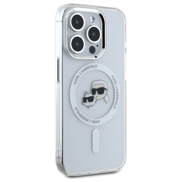 Karl Lagerfeld iPhone 15 Pro Max Mobilskal MagSafe IML Karl&Choupette