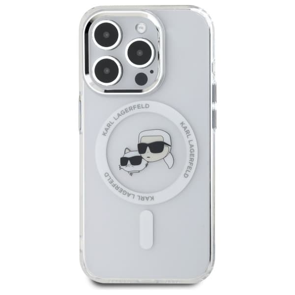 Karl Lagerfeld iPhone 15 Pro Max Mobilskal MagSafe IML Karl&Choupette