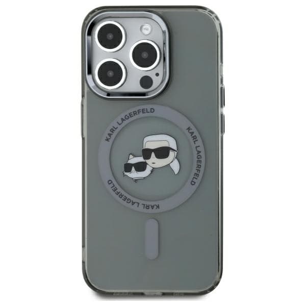 Karl Lagerfeld iPhone 15 Pro Max Mobilskal MagSafe IML Karl&Choupette