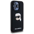 Miniatyrbild 4 av 8: Karl Lagerfeld iPhone 15 Pro Mobilskal MagSafe Silikon Karl Head - Svart