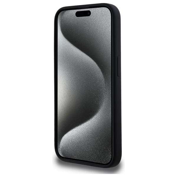Karl Lagerfeld iPhone 15 Pro Mobilskal MagSafe Silikon Karl Head - Svart