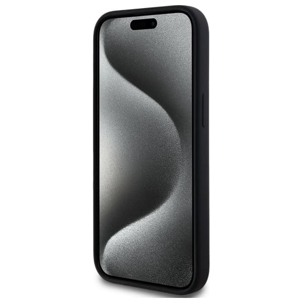Karl Lagerfeld iPhone 15 Mobilskal MagSafe Silikon Karl Head - Svart