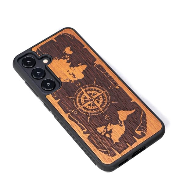 Bewood Galaxy A55 5G Mobilskal Compass Merbau