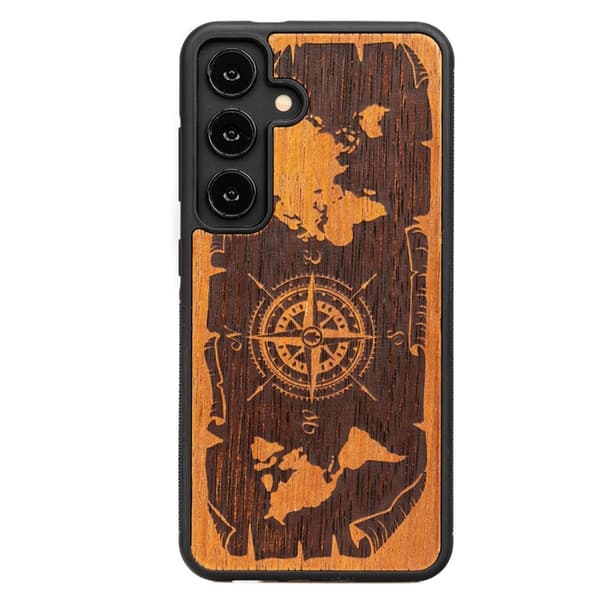 Bewood Galaxy A55 5G Mobilskal Compass Merbau