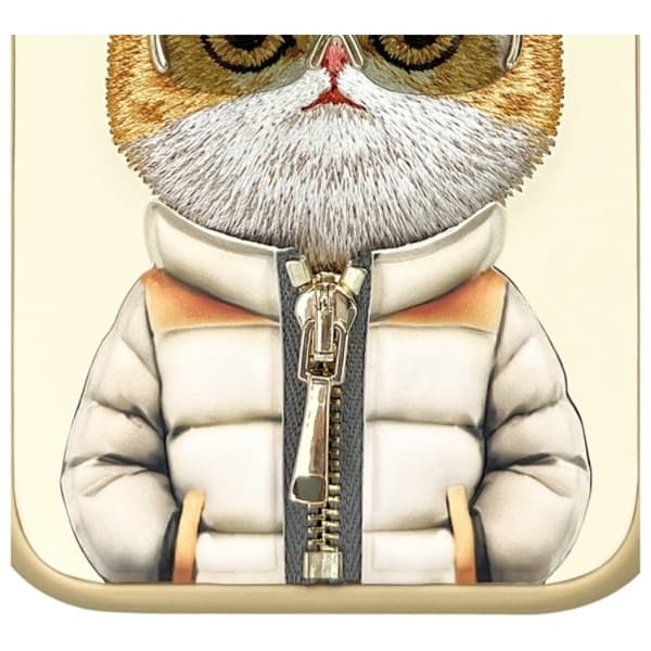 Nimmy iPhone 15 Pro Max Mobilskal Cool & Cute 2.0 Cat - Khaki