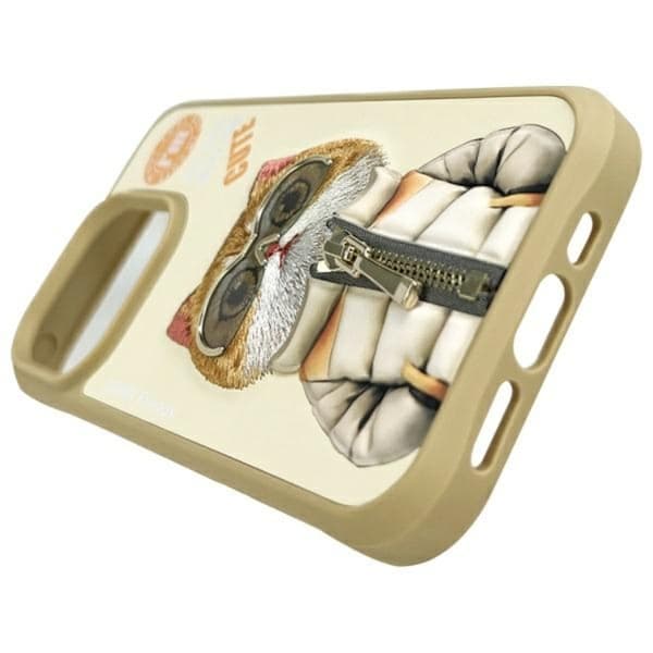 Nimmy iPhone 15 Pro Max Mobilskal Cool & Cute 2.0 Cat - Khaki