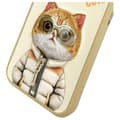 Miniatyrbild 10 av 11: Nimmy iPhone 15 Pro Max Mobilskal Cool & Cute 2.0 Cat - Khaki