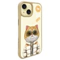 Miniatyrbild 2 av 11: Nimmy iPhone 15 Mobilskal Cool & Cute 2.0 Cat - Khaki