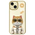Miniatyrbild 1 av 11: Nimmy iPhone 15 Mobilskal Cool & Cute 2.0 Cat - Khaki