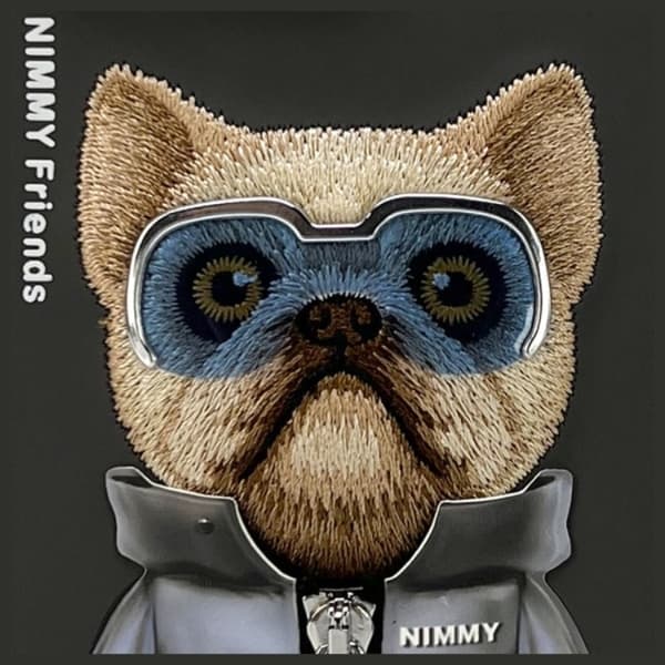 Nimmy iPhone 15 Pro Max Mobilskal Cool & Cute 2.0 Dog - Svart