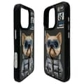 Miniatyrbild 8 av 10: Nimmy iPhone 15 Pro Max Mobilskal Cool & Cute 2.0 Dog - Svart