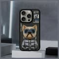 Miniatyrbild 9 av 10: Nimmy iPhone 15 Pro Max Mobilskal Cool & Cute 2.0 Dog - Svart