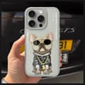 Miniatyrbild 7 av 9: Nimmy iPhone 15 Pro Mobilskal Glasses Cool Dog - Grå