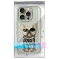 Miniatyrbild 9 av 9: Nimmy iPhone 15 Pro Mobilskal Glasses Cool Dog - Grå