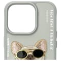 Miniatyrbild 2 av 9: Nimmy iPhone 15 Pro Mobilskal Glasses Cool Dog - Grå