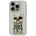 Miniatyrbild 1 av 9: Nimmy iPhone 15 Pro Mobilskal Glasses Cool Dog - Grå