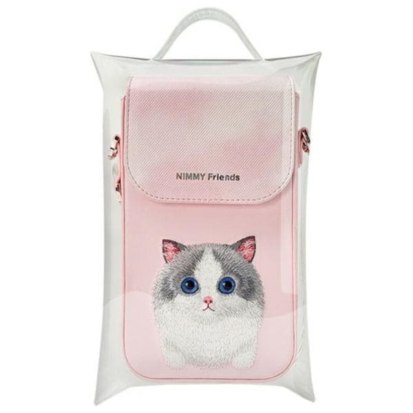 Nimmy Halsbandsfodral Big Eyed Pet 2.0 Cat - Rosa