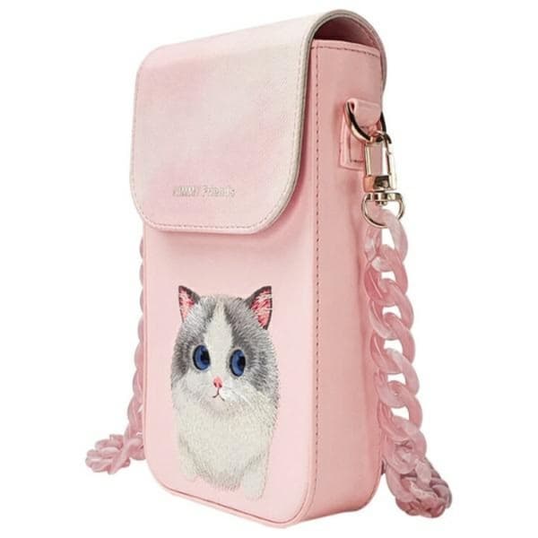 Nimmy Halsbandsfodral Big Eyed Pet 2.0 Cat - Rosa