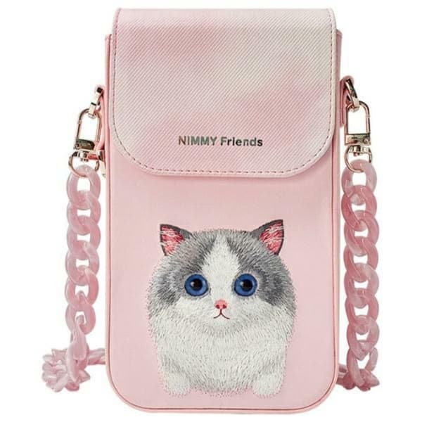 Nimmy Halsbandsfodral Big Eyed Pet 2.0 Cat - Rosa