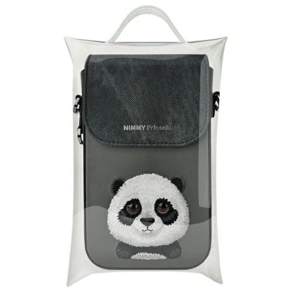 Nimmy Halsbandsfodral Big Eyed Pet 2.0 Panda - Svart