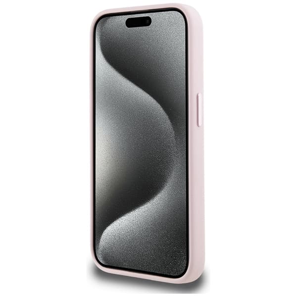 Karl Lagerfeld iPhone 15 Pro Mobilskal Magsafe Shadow Metal - Rosa