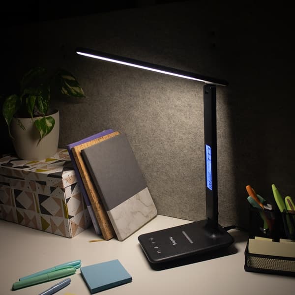 Huslog Lampa med Trådlös Laddare till Apple, Samsung, Xiaomi