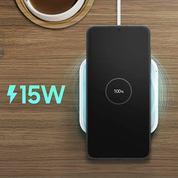 Samsung 15W Trådlös Laddare + Väggladdare - Vit