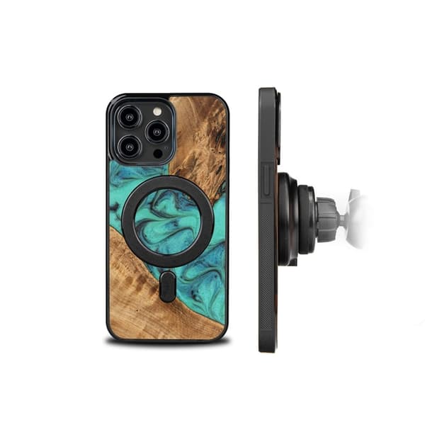 Bewood iPhone 15 Pro Max Mobilskal MagSafe Unique Turquoise