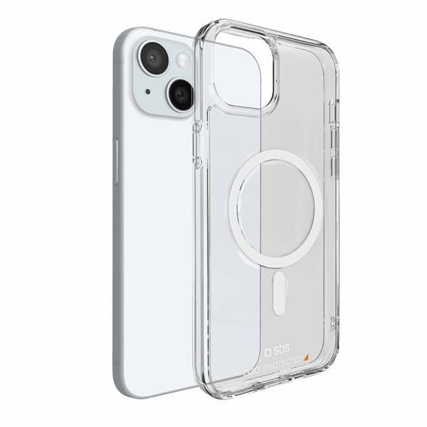 SBS iPhone 15 Mobilskal Magsafe D3O - Transparent