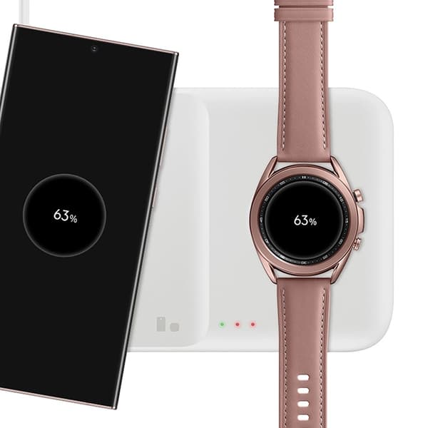 Samsung 3-in-1 Trådlös Laddare Galaxy Watch/Phone/Buds - Vit