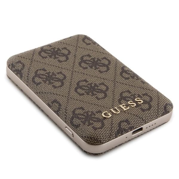 Guess iPhone 15 Pro Mobilskal Med Powerbank 5000mAh Magsafe Metal Logo