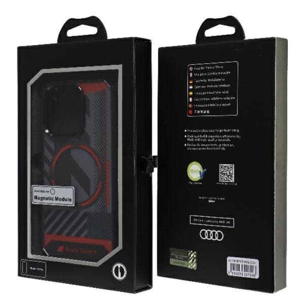 Audi iPhone 15 Pro Mobilskal Magsafe IML Sport - Svart