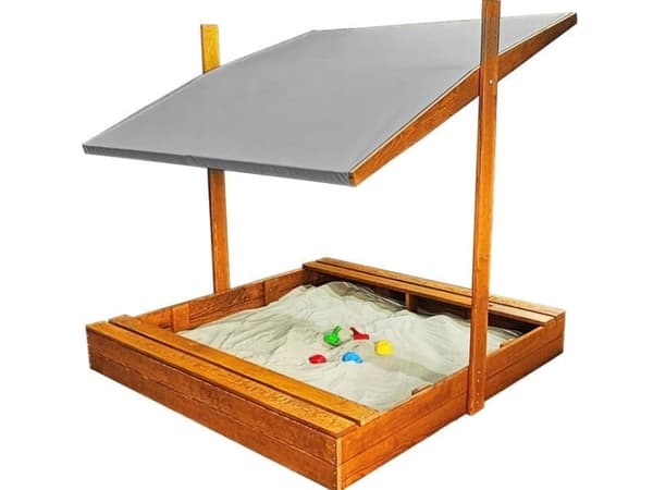 SANDBOX120X120CM WITH ROOF