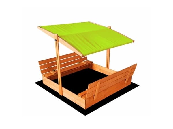 Nenurodyta_V Sandbox With Roof And Bench 120X120