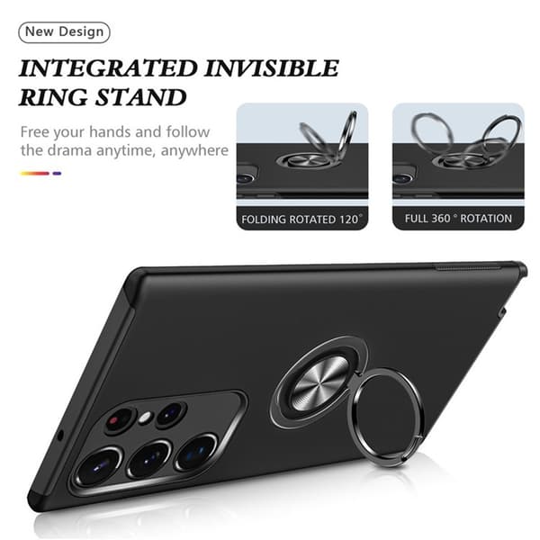 Til Samsung Galaxy S25 Ultra Hybrid Deksel Med Fingerring